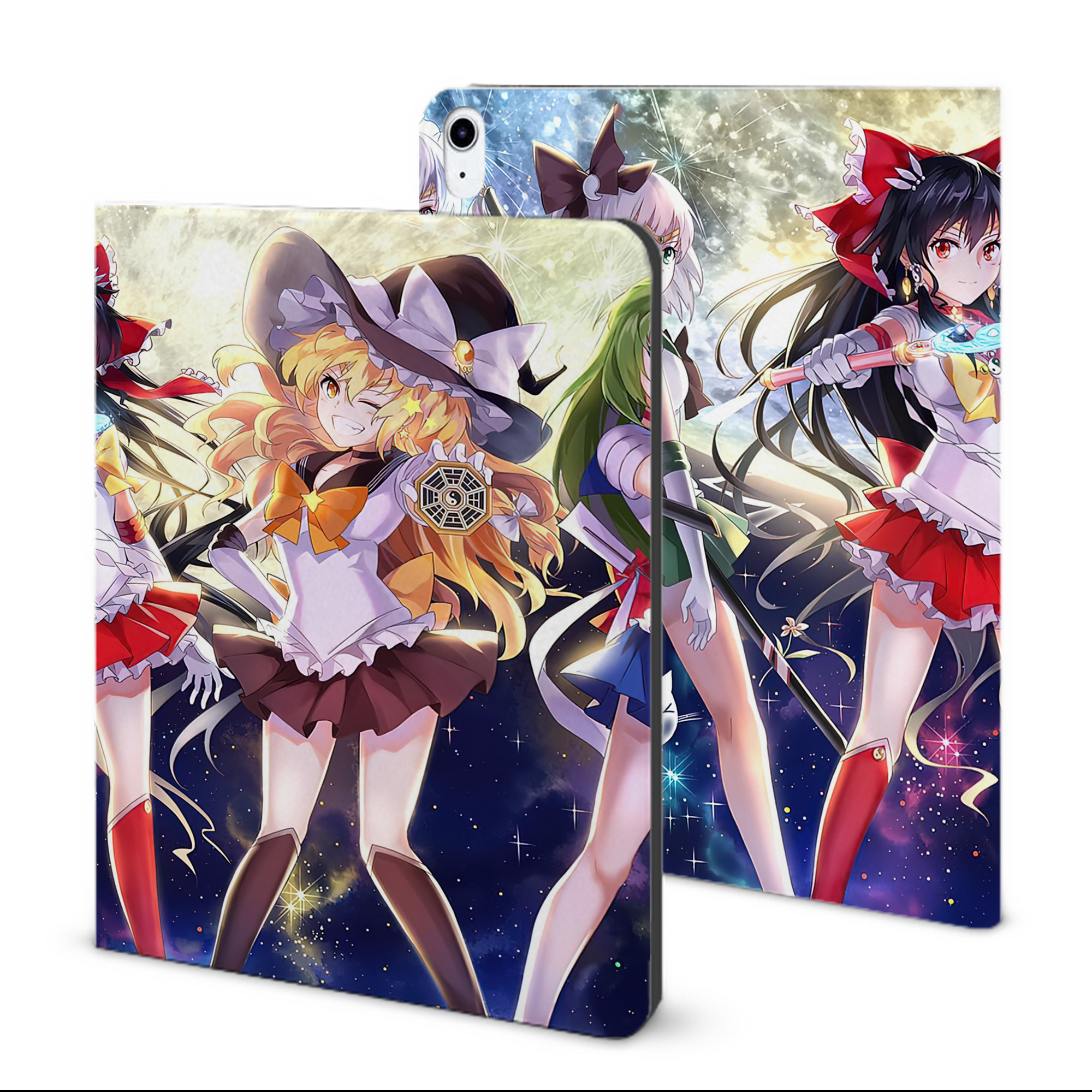 （画像用） 美少女戦士セーラームーン Sailor Moon IPad ケース ブック型 PUレザー TPU 耐衝撃 軽量 薄型 ペン収納なし 全面保護 IPad 各モデル対応